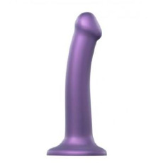 Насадка для страпона Strap-On-Me Mono Density Dildo Violet M, диам. 3,3см, однослойный силикон, гибк