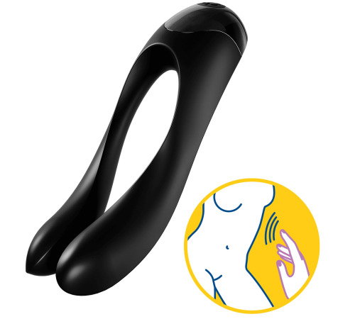 Вибратор на палец Satisfyer Candy Cane Black