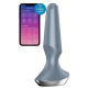 Анальна пробка з функцією керування смартфоном SATISFYER PLUG-ILICIOUS 2 ICE BLUE