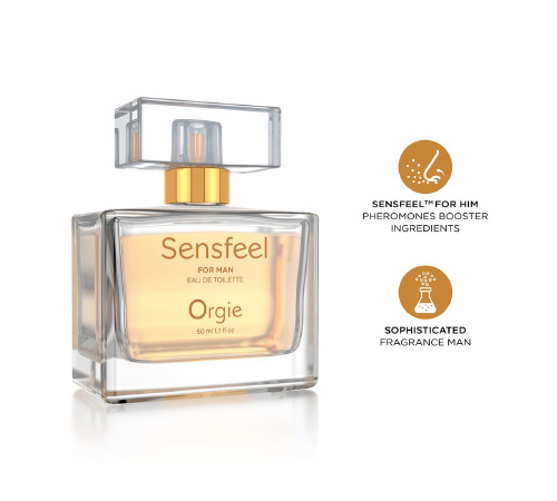 Мужские духи с феромонами Orgie – Sensfeel for Man (50 мл), цитрусово-древесный аромат