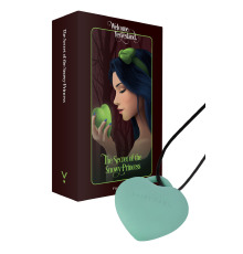 Мини-вибратор «Сердечко» FairyGasm PleasureStone green, 9 режимов, на шнурке