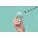 Мини-вибратор «Сердечко» FairyGasm PleasureStone green, 9 режимов, на шнурке