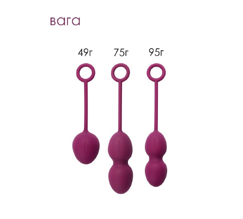 Набор вагинальных шариков со смещенным центром тяжести Svakom Nova Violet