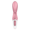 Смарт вибратор кролик Satisfyer Hug Me Pink, 2 мотора, диаметр 4,2см, широкая клиторальная часть
