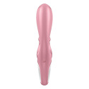Смарт вибратор кролик Satisfyer Hug Me Pink, 2 мотора, диаметр 4,2см, широкая клиторальная часть