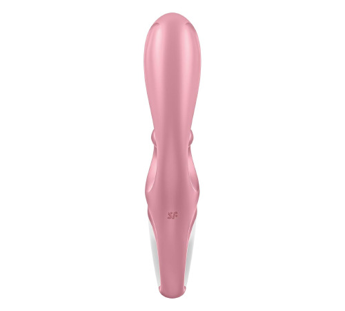 Смарт вибратор кролик Satisfyer Hug Me Pink, 2 мотора, диаметр 4,2см, широкая клиторальная часть