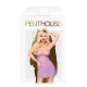 Мини-платье с кружевным лифом и стрингами Penthouse - Bedtime Story Purple S/M