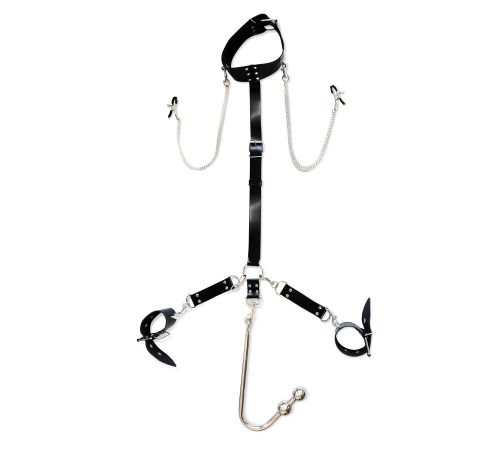 Бондажный набор с металлическим анальным крюком №3 Art of Sex Bondage set with anal hook №3 Beatrice