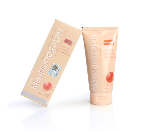 Анальная смазка на водной основе Monogatari с ароматом персика, 200 мл