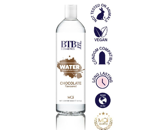 Смазка на водной основе BTB FLAVORED CHOCOLATE с ароматом шоколада (250 мл)