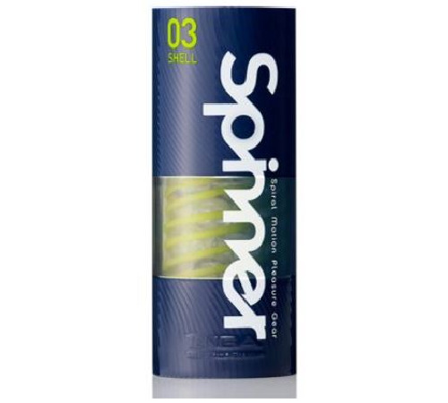 Мастурбатор Tenga Spinner 03 Shell з пружною стимулювальною спіраллю всередині