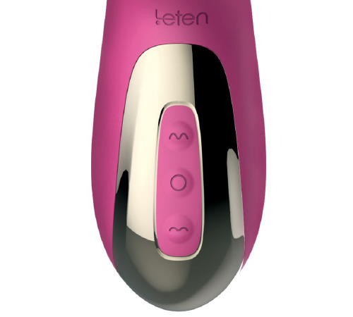 Вибратор-пульсатор Leten Automatical Thrusting Vibrator с подогревом, перезаряжаемый, 10 режимов