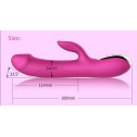 Вибратор-пульсатор Leten Automatical Thrusting Vibrator с подогревом, перезаряжаемый, 10 режимов