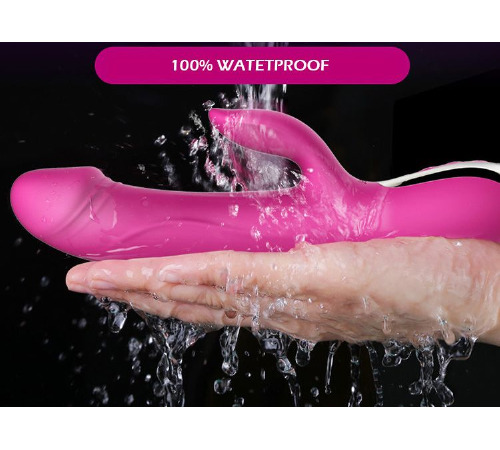Вибратор-пульсатор Leten Automatical Thrusting Vibrator с подогревом, перезаряжаемый, 10 режимов
