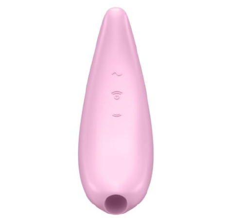 Мощный вакуумный клиторальный стимулятор Satisfyer Curvy 3+ с управлением через интернет
