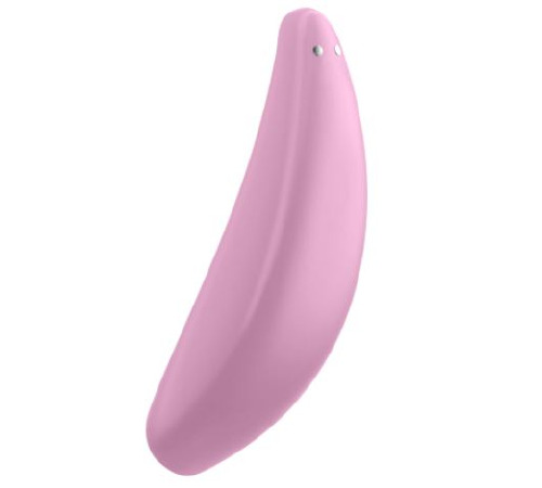Мощный вакуумный клиторальный стимулятор Satisfyer Curvy 3+ с управлением через интернет