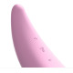 Мощный вакуумный клиторальный стимулятор Satisfyer Curvy 3+ с управлением через интернет