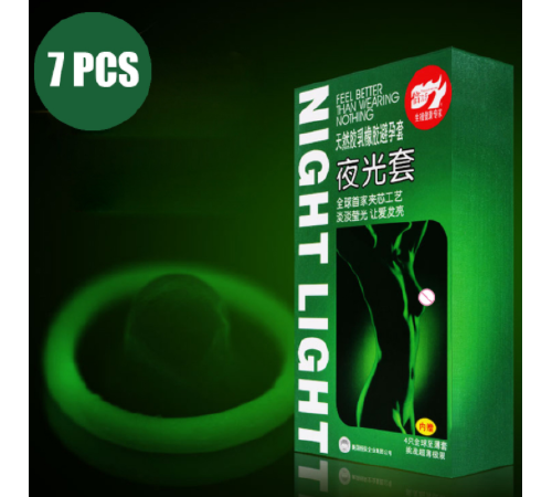 Светящиеся презервативы Night Light (7шт/уп.)
