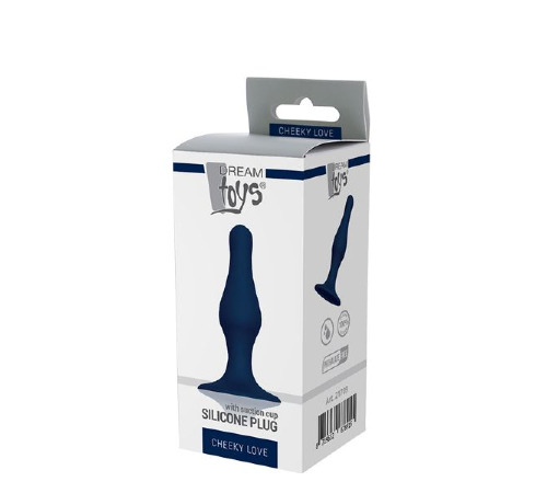 Анальна пробка CHEEKY LOVE SILICONE PLUG SMALL BLUE