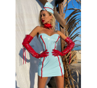 Ролевой костюм стюардессы “Сногсшибательная Жанна” M (платье, платок, пилотка)