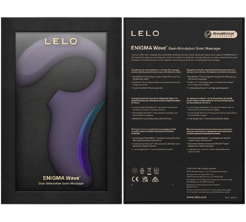 Кліторально-вагінальний звуковий стимулятор LELO Enigma WAVE Cyber Purple