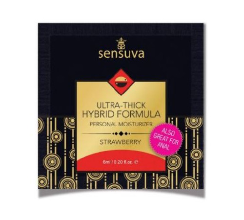 Пробник Sensuva - Ultra-Thick Hybrid Formula Strawberry (6 мл)