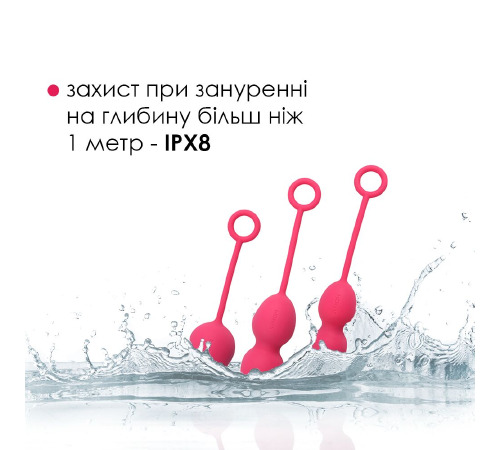 Набор вагинальных шариков со смещенным центром тяжести Svakom Nova Plum Red