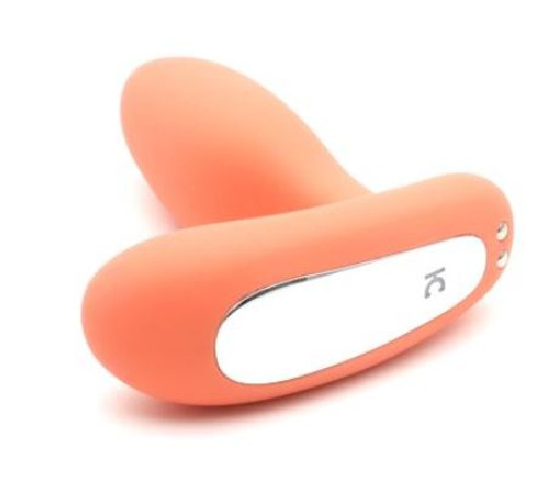 Вібропробка і масажер простати 2-в-1 KISTOY Gordon Orange з пультом ДК, гнучка ніжка