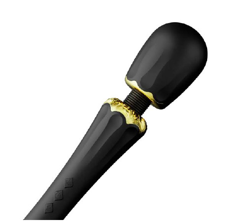 Вибратор микрофон с насадками Zalo Kyro Wand Obsidian Black