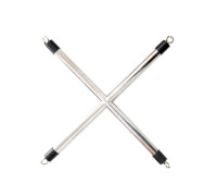 Крест бондажный, металл, Серебро