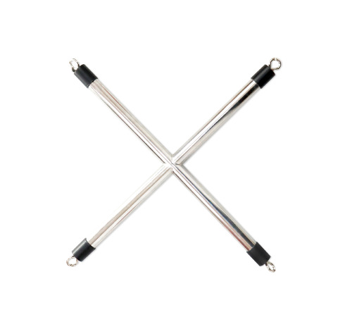 Крест бондажный, металл, Серебро