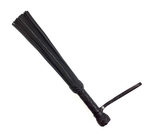 Плеть флоггер из Ремённой кожи Черный 50 см