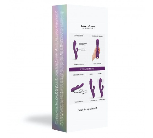 Вибратор-кролик с точечным массажем точки G - Love To Love Bunny&Clyde - Purple Rain