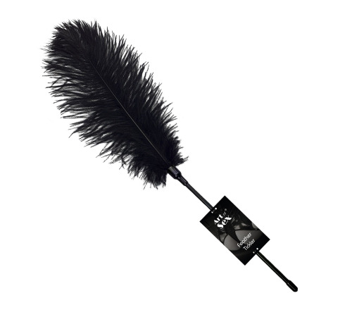 Щекоталка со страусиным пером  Art of Sex - Feather Tickler, цвет Черный