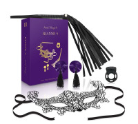 Подарунковий набір RIANNE S Ana's Trilogy Set III: ерекційне кільце, ажурна маска, пестис, батіг