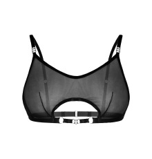 Сексуальный прозрачный браллет Эдита, цвет черный, размер XS-M