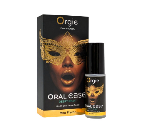 Спрей для глибокого мінету Orgie Oral Ease Deepthroat (15 мл), м'ятний, без анестетиків