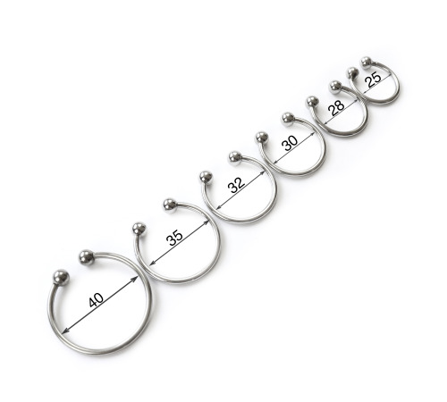 Полукольцо на пенис 25 мм