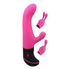 Вибратор Adrien Lastic Butch Cassidy со сменными насадками для клитора