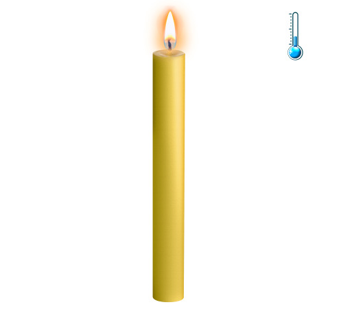 Свеча БДСМ Тонкая Желтая высота 16 см