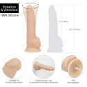 Фаллоимитатор с вибрацией и ротацией Naked ADDICTION James 8″ Rotating & Vibrating Dong, пульт ДУ