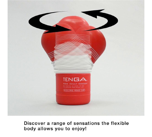Мастурбатор Tenga Rolling Head Cup з інтенсивною стимуляцією головки NEW