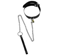 Нашийник з дзвіночками і повідцем-ланцюжком