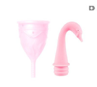 Менструальная чаша Femintimate Eve Cup размер L с переносным душем, диаметр 3,8см