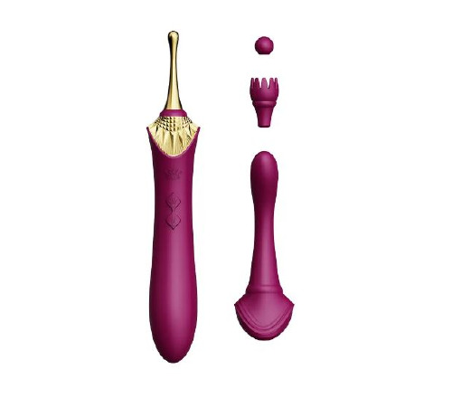 Вибратор двухсторонний Zalo BESS Purple