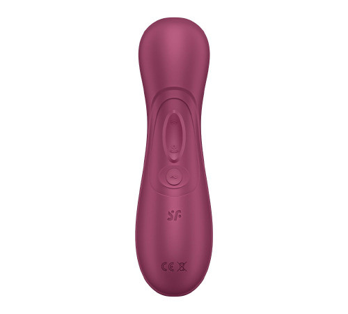 Вакуумный клиторальный стимулятор Satisfyer Pro 2 Generation 3 with Liquid Air Connect App Wine Red