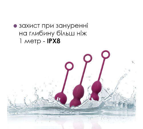 Набор вагинальных шариков со смещенным центром тяжести Svakom Nova Violet