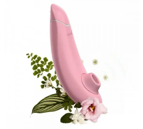 Бесконтактный клиторальный стимулятор Womanizer Premium ECO из био материалов, PINK