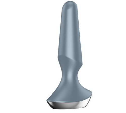 Анальна пробка з функцією керування смартфоном SATISFYER PLUG-ILICIOUS 2 ICE BLUE