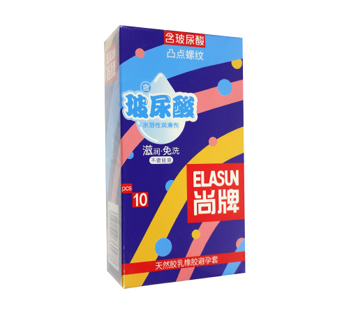 Ультратонкі презервативи Elasun (10шт) в лінію і крапочку